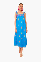 Africa Blue Hot Lips Dress